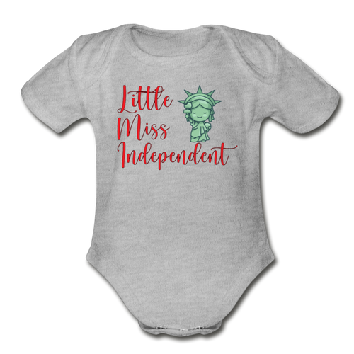 Little Miss Independent - heather gray