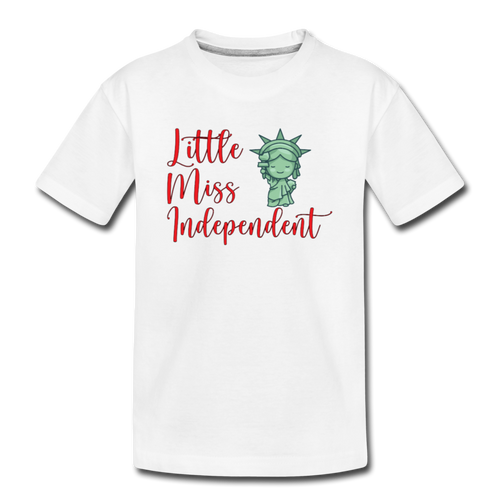 Little Miss Independent- Toddler - white